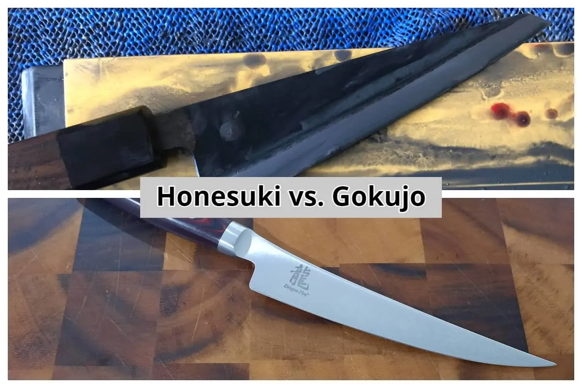 Difference between Honesuki and Gokujo knives