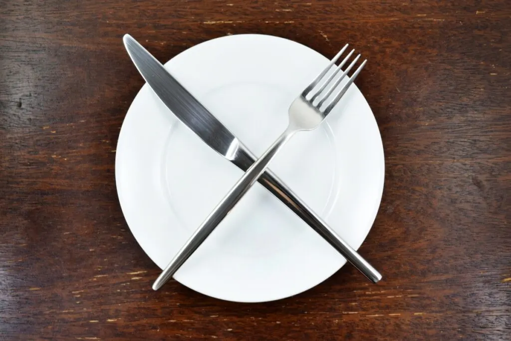 Do Not Cross Your Knife And Fork On Your Dinner Plate