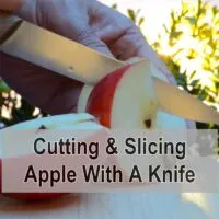 How To Cut And Slice An Apple With A Knife
