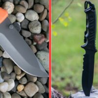 Serrated Or Plain Edge Survival Knife